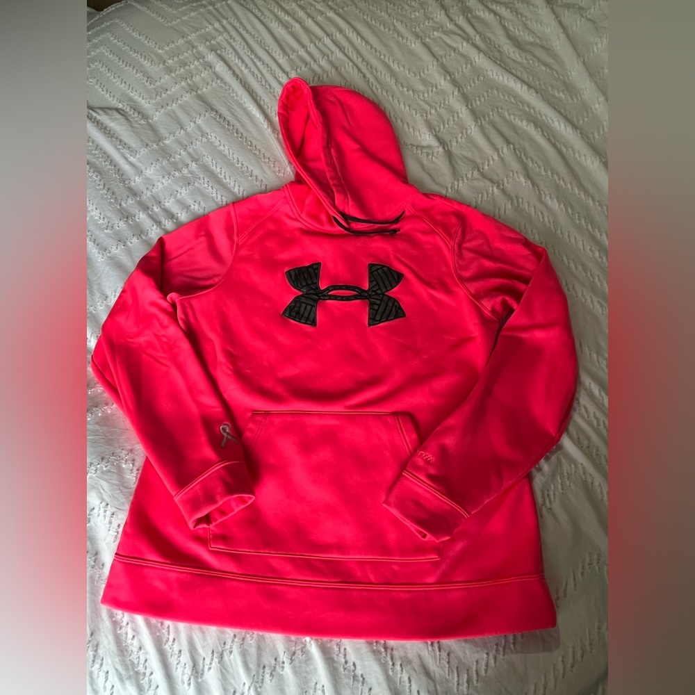 Under Armour Storm breast cancer awareness hoodie. Size L